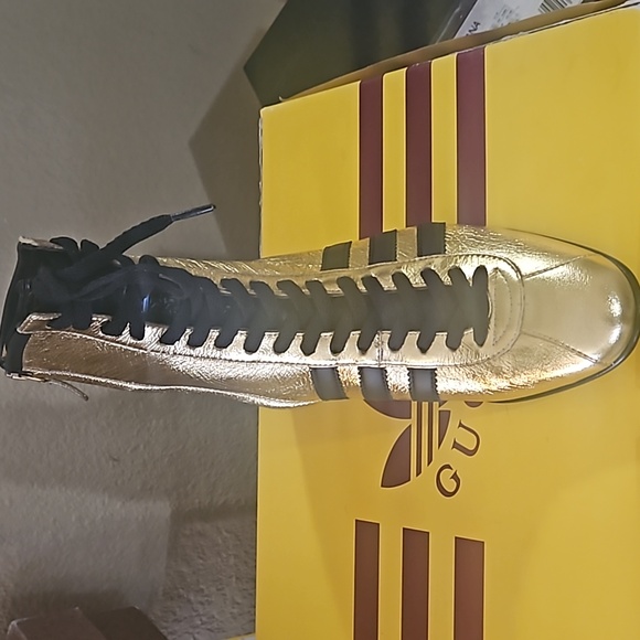 Gucci   Gold and Black Combat Boots 40 - Picture 5 of 8